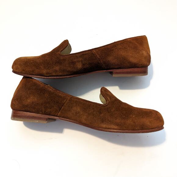 Nisolo Suede Brown Tan Loafers Size 8.5 - Picture 4 of 9